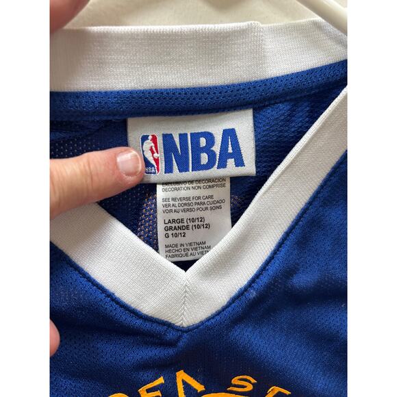 Kids Kevin Durant #35 NBA Jersey kids Large 10-12 Unisex Golden State Warriors - Picture 3 of 4